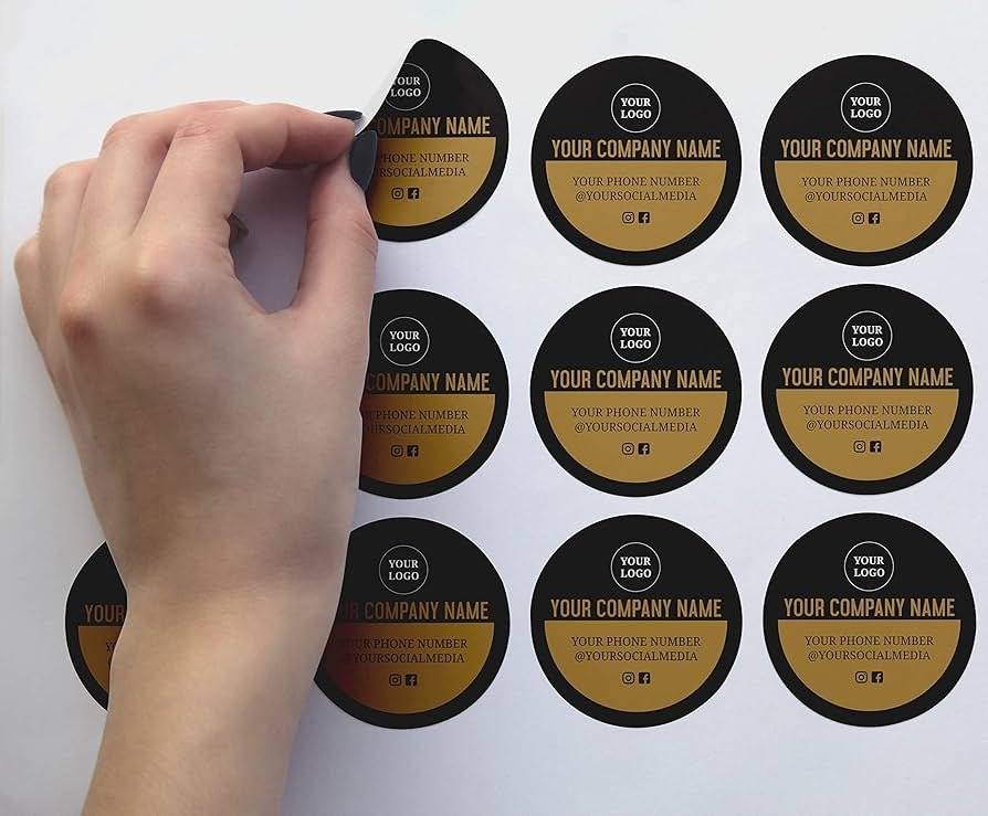 Product label stickers